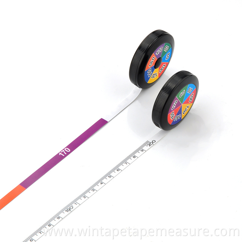 High quality customized colorful promotional Convenient retractable tape measure custom design soft measuring tape